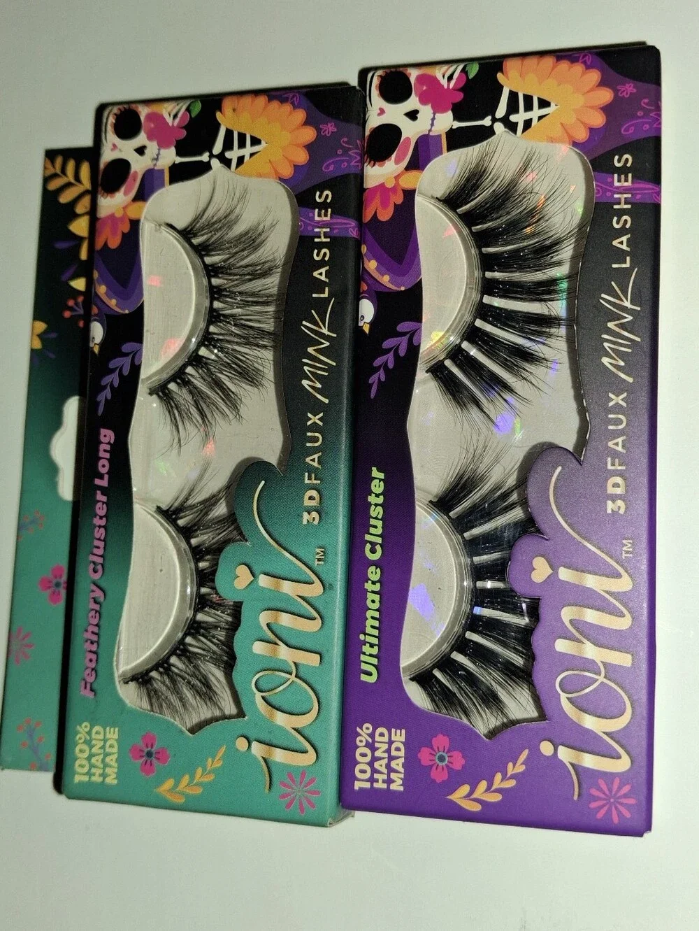 Ioni Day of the Dead 3D Faux Mink Lashes Bundle | 4 Pairs
